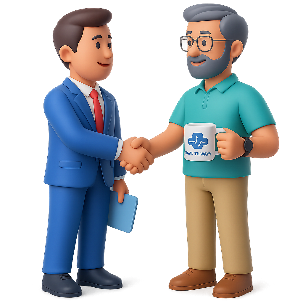 Professionals shaking hands