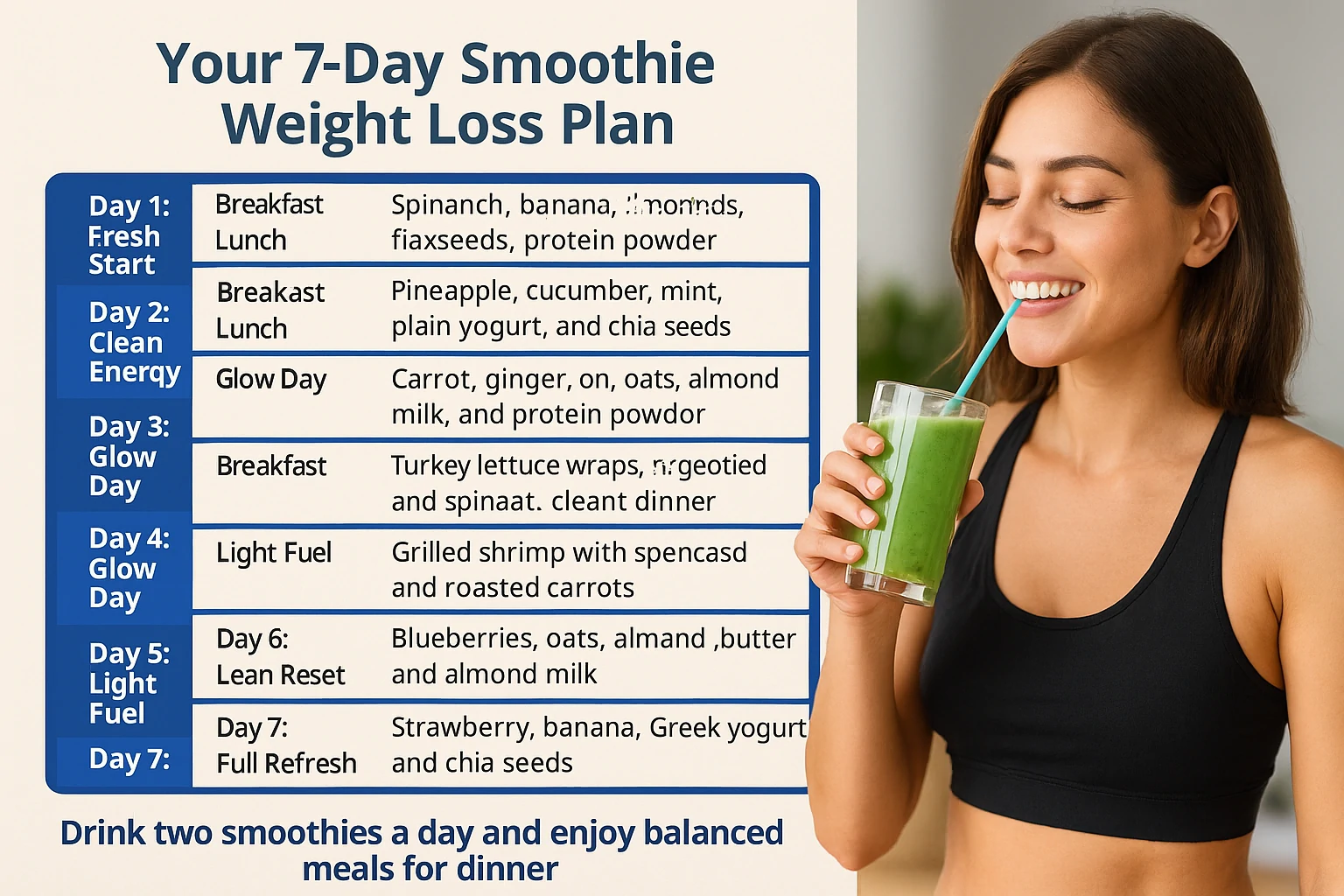 Your 7-Day Smoothie Weight Loss Plan
