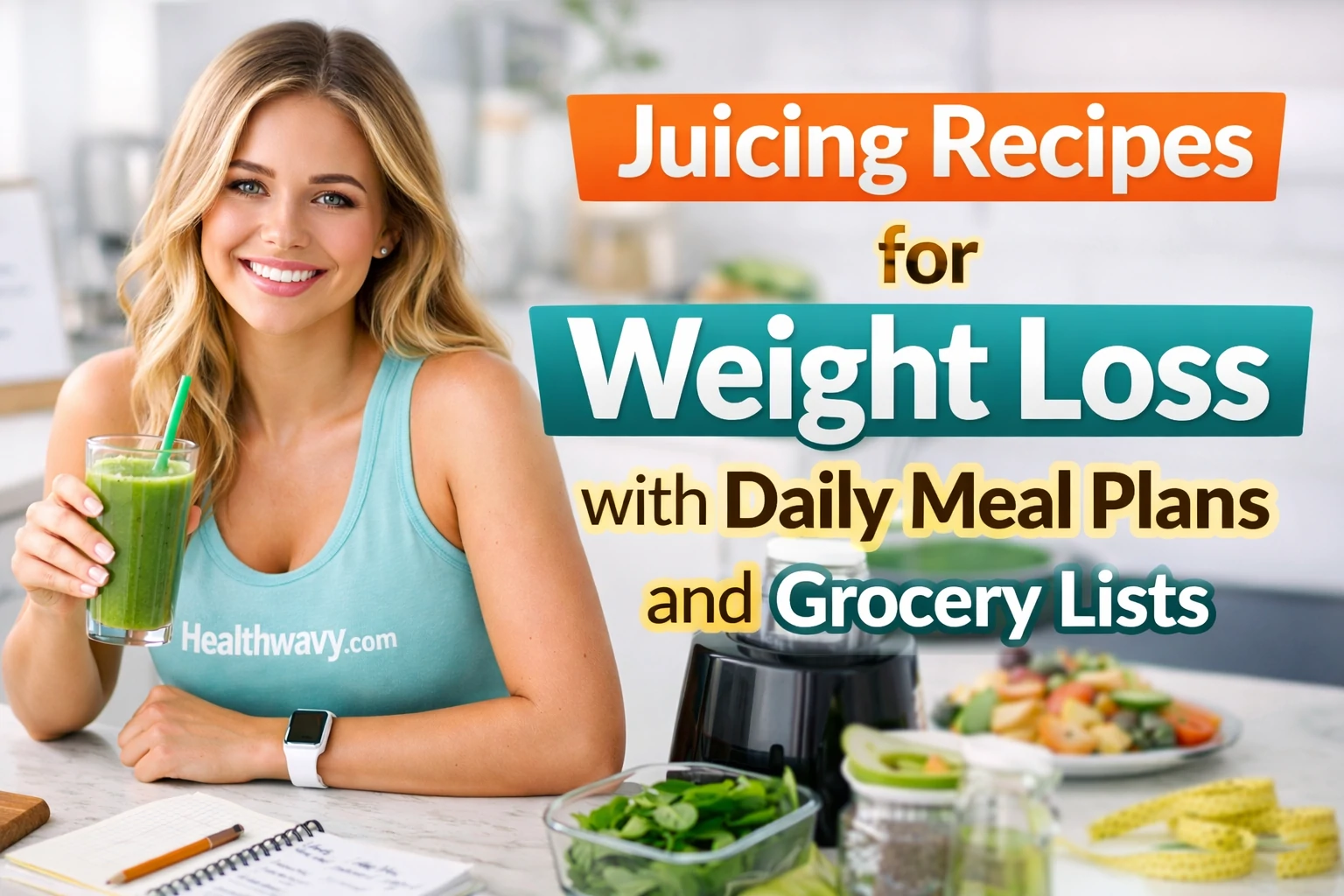 Juicing Recipes for Weight Loss with Daily Meal Plans and Grocery Lists