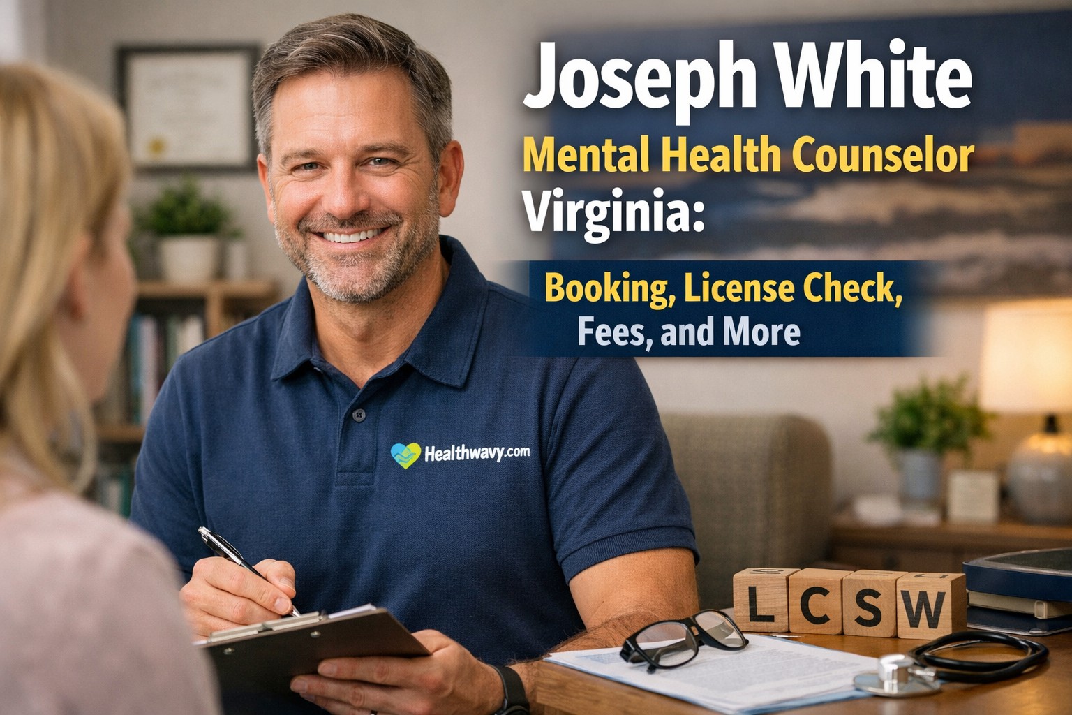 Read more about the article Joseph White Mental Health Counselor Virginia: Booking, License Check, Fees, and More