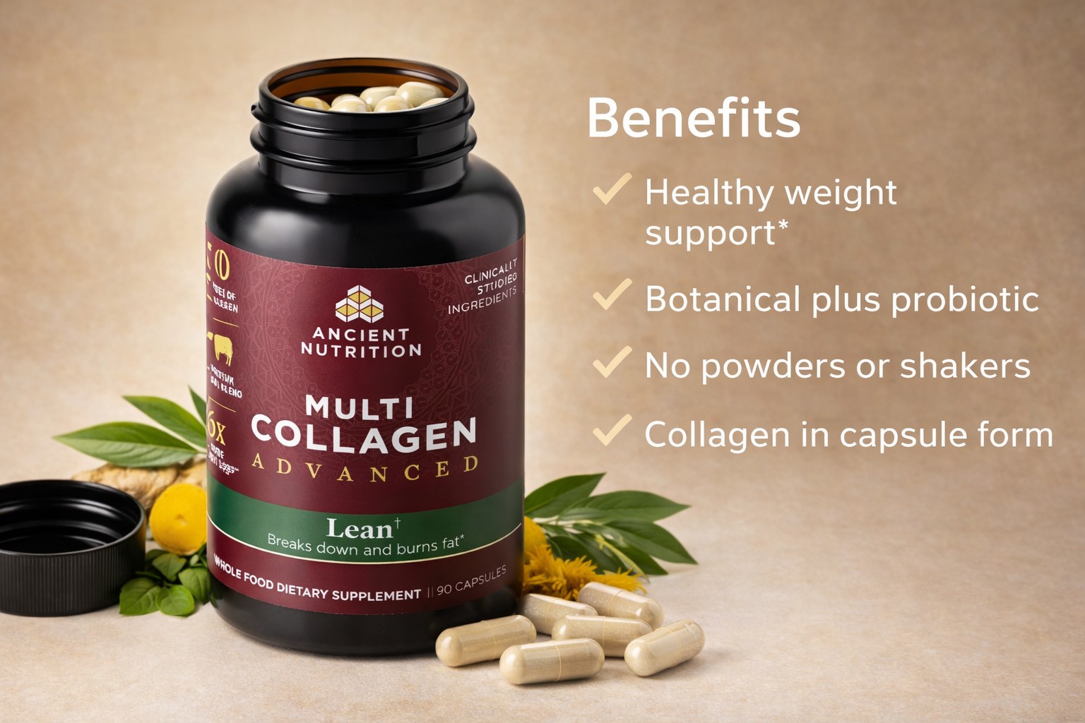 Ancient Nutrition Multi Collagen Advanced Lean Capsules