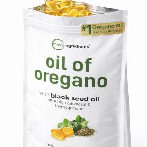 Micro Ingredients Oil of Oregano Softgels with Black Seed Oil (300 Count)