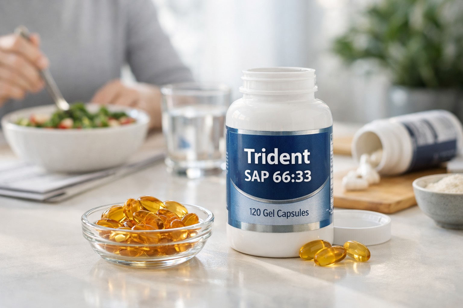 Read more about the article Nutritional Fundamentals for Health Trident SAP 66:33 120 Gels: Ingredients, Purpose, and Awareness