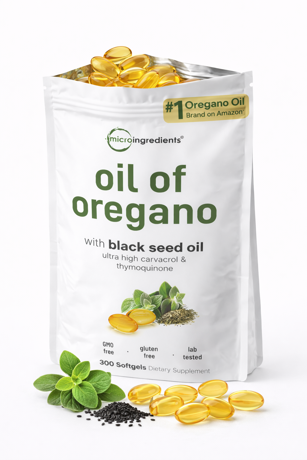 Micro Ingredients Oil of Oregano Softgels