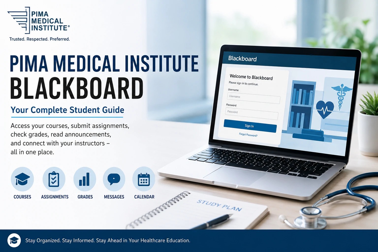 Read more about the article Pima Medical Institute Blackboard Online Learning Guide for Healthcare Students