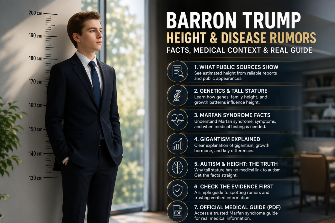 Barron Trump Height Disease Facts Rumors and Medical Truth Explaine Barron Trump Height Disease Facts Rumors and Medical Truth Explained